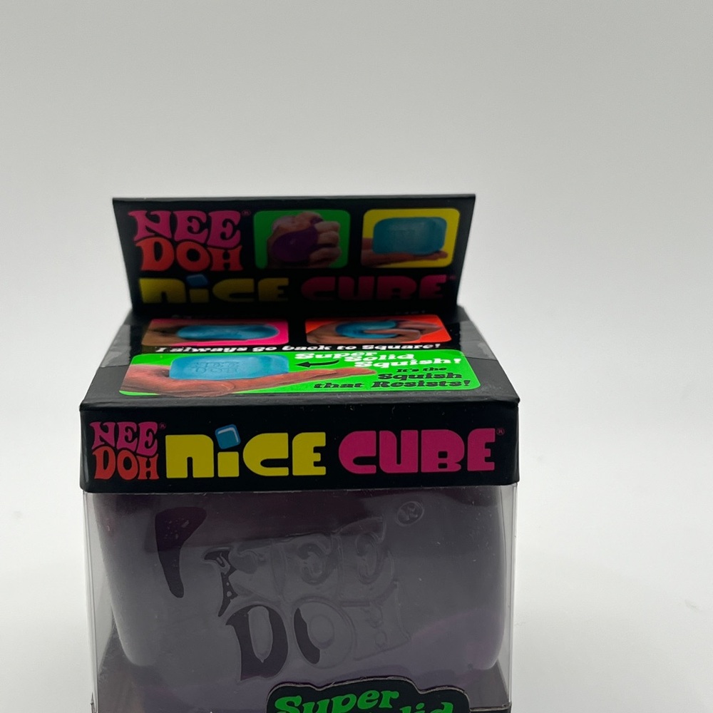 Nee Doh Nice Cube Super Cool Toy Purple